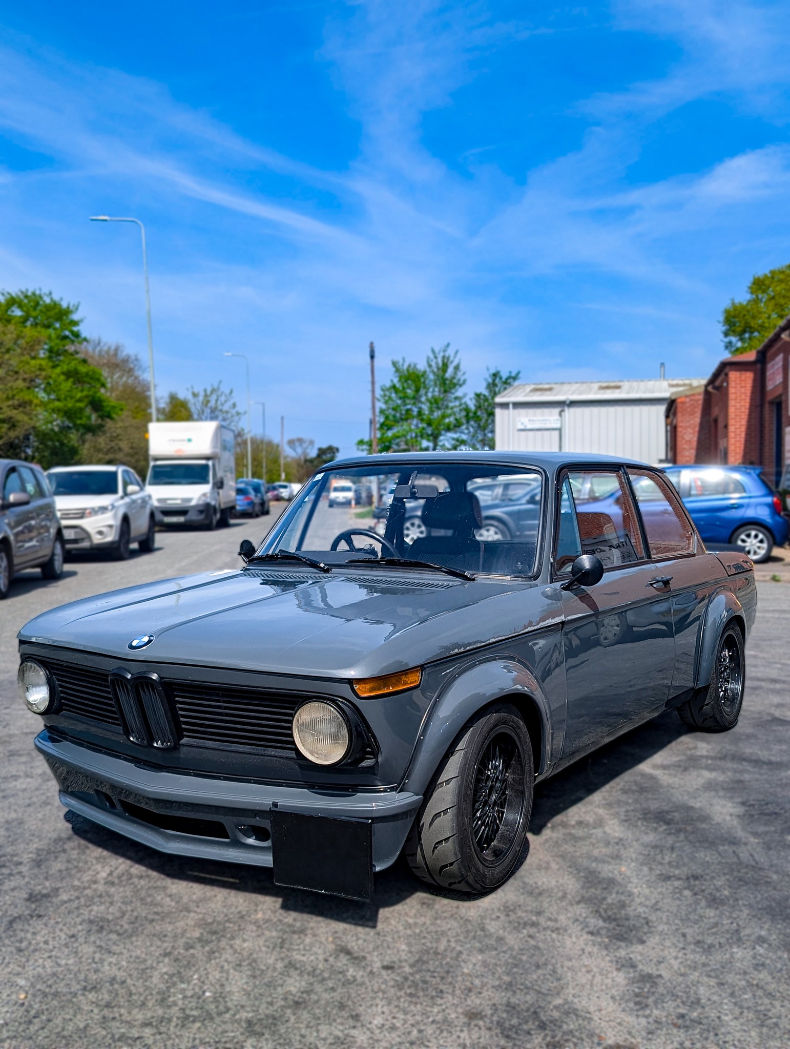 BMW 1602 track car setup at Coastal Motorsport